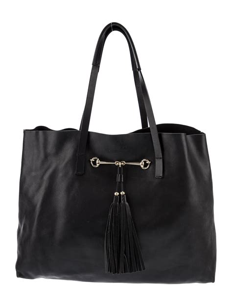 Gucci Leather Large Park Avenue Tote Bag 